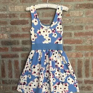 Floral Blue Kids Dress